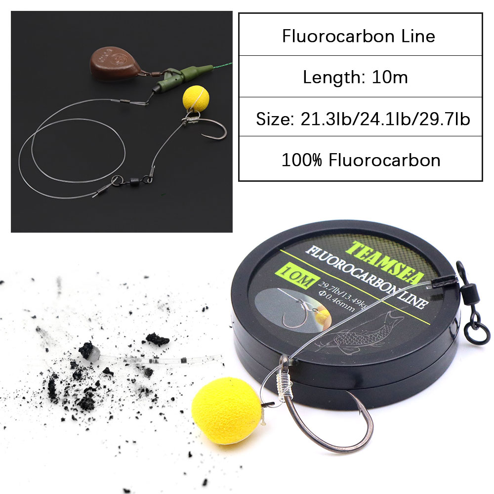 Fluorocarbon Line - 10-метровая флюорокарбоновая леска для карповой ловли,