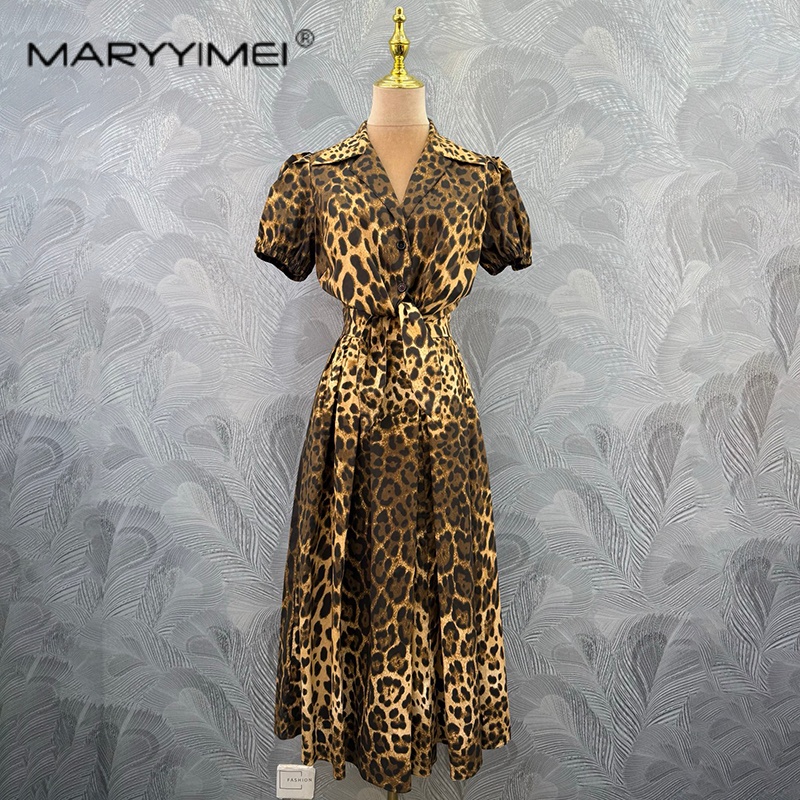 Fly Line - MARYYIMEI Модный женский костюм с леопардовым