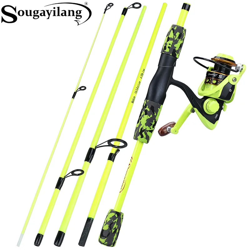 Fishing Line Spooler - Портативный рыболовный набор Sougayilang: 5-секционное удилище