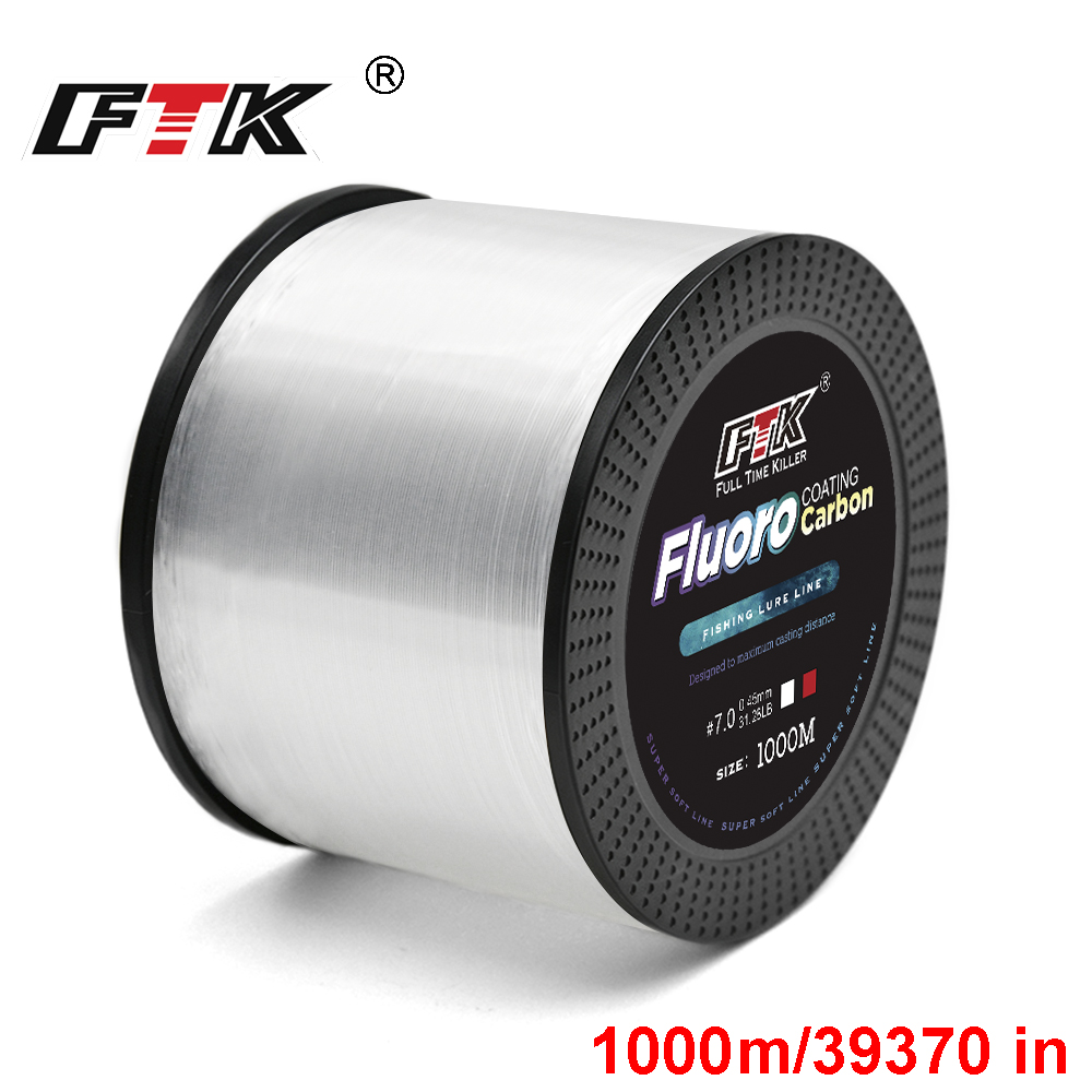 Fluorocarbon Line - FTK 1000M Нейлоновая рыболовная леска, сверхпрочная
