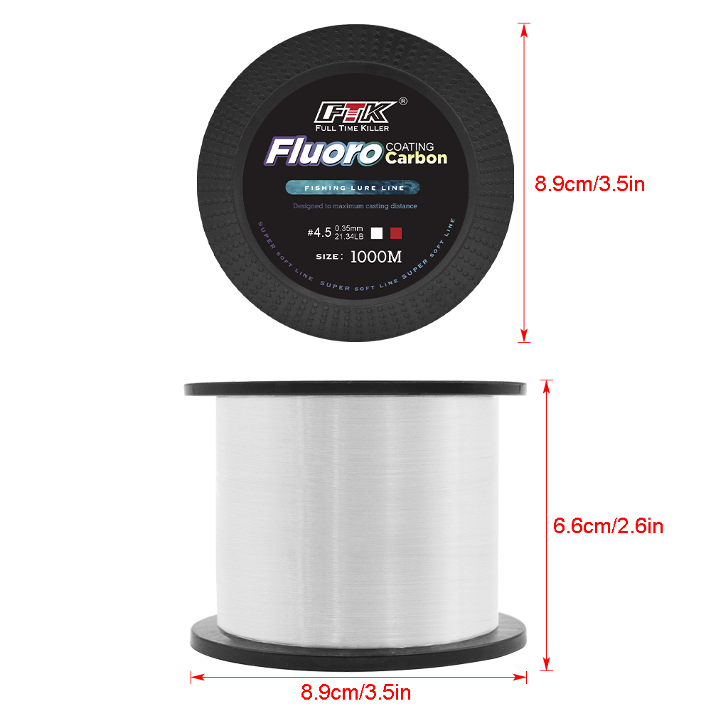 FTK 1000M Нейлоновая рыболовна – обзор и цена Fluorocarbon Line